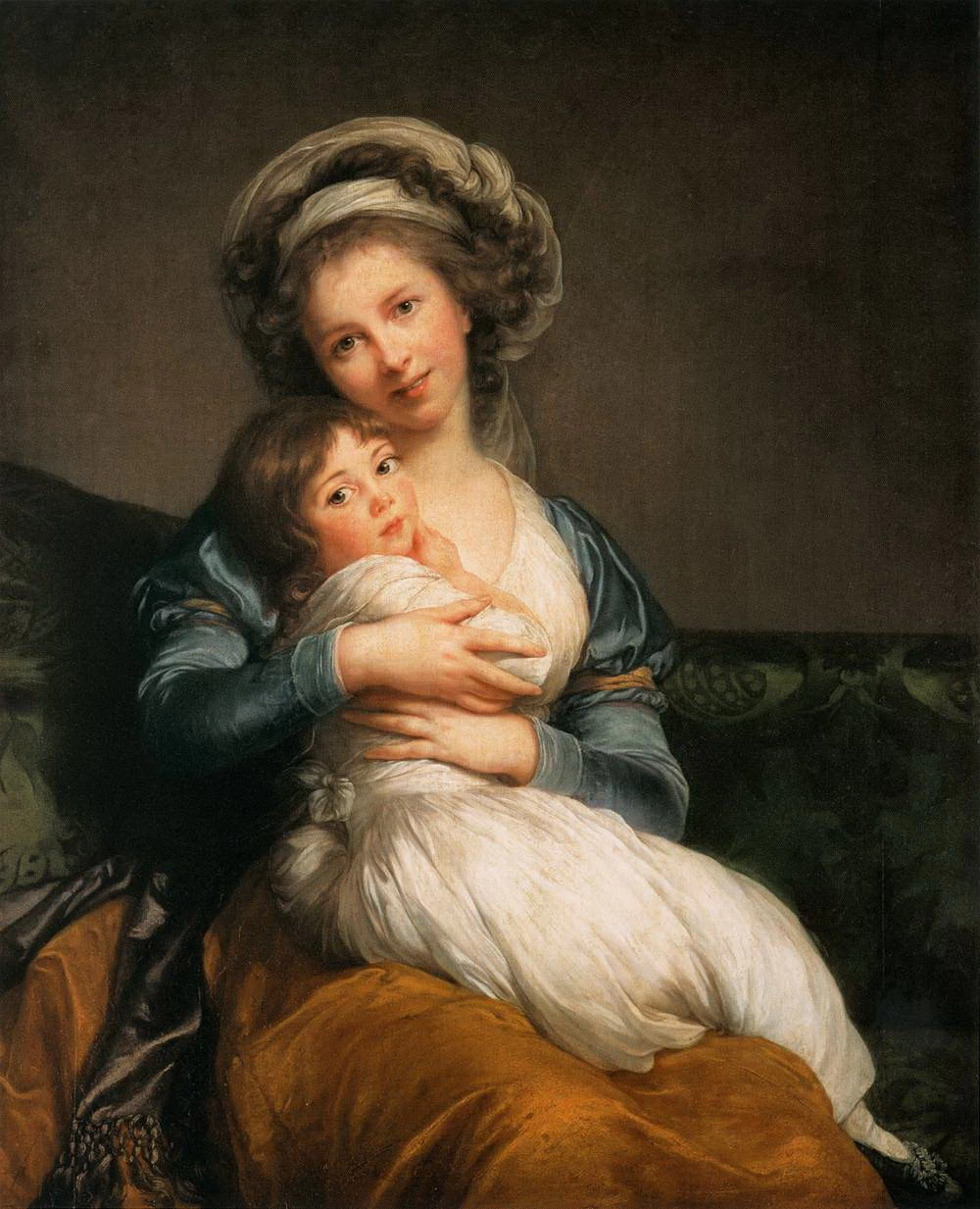 Autoritratto con sua figlia, Julie-Louvre